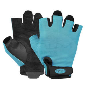 ถุงมือหนังครึ่งนิ้วสำหรับงานหนักยกน้ำหนักออกแบบได้เองใช้ในยิมในปริมาณสั่งซื้อขั้นต่ำน้อย - Product Image 1