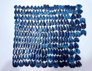 Cabujón de azurita natural al por mayor, par de piedras preciosas de cuarzo sueltas, mezcla de tamaño y forma para la fabricación de joyas - Product Image 5