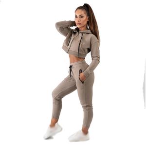 Elastic Waist Cotton Blend Streetwear <b>Winter</b> Women's Jogger Pants <b>Overalls</b> Windproof Eco-Friendly Fleece Fabric OEM ODM - Product Image 5