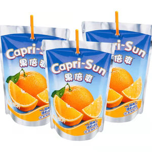 Bebida de jugo saborizada Capri Sun Pacific Cooler en bolsas de 200 ml con mezcla de frutas tropicales, paquete de 24 bandejas envasadas al vacío, venta al por mayor - Product Image 1