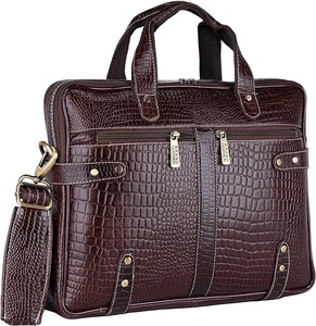 Sac de messager professionnel unisexe décontracté à la mode en cuir royal pour ordinateur portable prix compétitif sac à main d'affaires pour le bureau et les voyages - Product Image 4