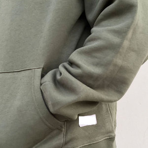 Nouveau design 100% coton hommes hiver solide à capuche surdimensionné sweats à capuche de haute qualité sur mesure - Product Image 6