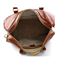 Sac de Voyage Vintage en Cuir pour Homme – Idéal Cadeau de Noël – Sac Polochon Unique avec Fermeture Éclair, Portable, pour Nuitée, Monogramme Personnalisé