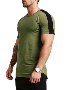 Offre Spéciale 96% coton 4% spandex à manches courtes T-shirt/personnalisé Imprimé Homme Muscle Fit Gym T-shirt - Product Image 5