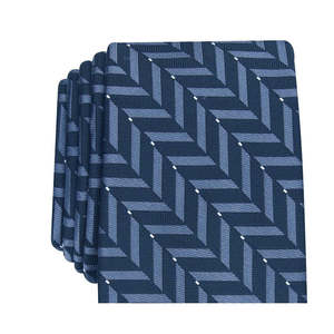 Cravatta Alfani da uomo slim blu geometrica, taglia regolare, stile business - Product Image 2