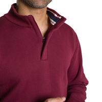 Haute Qualité Thermique Quart Demi Zip Sweat Coton Mélangé Gaufre À Capuche Personnalisé Hommes Plaine 1/4 Demi Zip Sweats Avec Zip