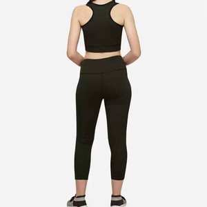 Conjunto de Yoga deportivo personalizado de tendencia de alta calidad, ropa deportiva para mujer, pantalones cortos sólidos sin costuras de alta calidad hechos por MOVATEXTILES - Product Image 2
