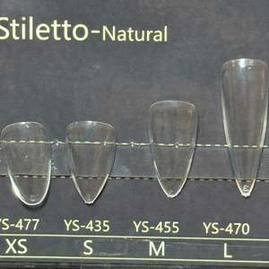 Estensioni per Unghie in Gel Morbido Naturale A10jet Full Cover Stiletto, 15 Misure, Confezione Premium - Product Image 1