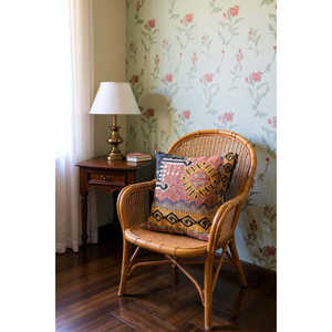 Funda de Cojín Kilim Turco Vintage de 40 x 40 cm para Asientos y Almohadas - Product Image 6