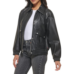 Veste en cuir Vêtements décontractés Veste en cuir pour femmes à prix raisonnable Vestes authentiques - Product Image 1