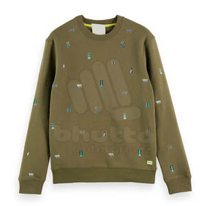 Sudaderas Personalizadas para Hombre con Logotipo Bordado en Color Personalizado, Cuello Redondo, Ropa de Invierno, Algodón/Poliéster - Product Image 1