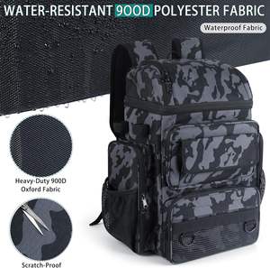 Mochila de Pesca de Espuma para Cañas de Pescar, 45L, con Soportes para Cañas, Plegable, Resistente, para Pesca, Camping y Senderismo - Product Image 2