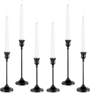 Candelabro Clásico Moderno de Metal Alto, Negro, Hecho a Mano, Ecológico, para Decoración de Sala de Estar en Navidad - Product Image 1
