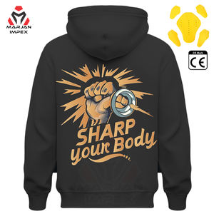 Sweat à capuche en polaire pour moto, durable, pour l'hiver, avec tissu en polaire épais de qualité supérieure, design respirant et coupe-vent pour une protection confortable - Product Image 1