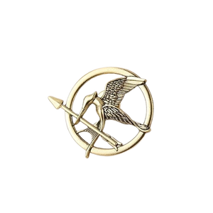 Broche de latón Penannular Art Deco forjado a mano grabado decoración del hogar funcional hecho a mano elegante capa Pin Cosplay - Product Image 5