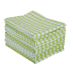 Juego de 6 toallas a rayas de algodón reciclado desechables de secado rápido personalizables para técnicas tejidas de cuidado de golf y automóviles - Product Image 1