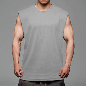 Wholesale Custom Logo Basic Knitted Rib <b>Crop</b> Tank <b>Top</b> for <b>Men</b> High Quality Fashion Basic Blank White Black Ladies' Tank <b>Top</b> - Product Image 4