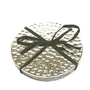 Antique Galvanized Tin Coasters <b>Set</b> of 6 - Product Image 6
