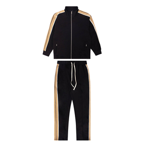 Survêtements d'hiver vintage en coton tissé 100 % avec logo personnalisé et fermeture éclair, grandes tailles pour hommes, vente en gros - Product Image 1