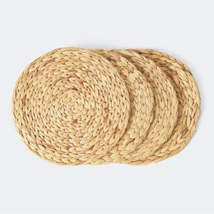 Set de table en jacinthe d'eau, tressé à la main, en fibre écologique, avec sous-plat décoratif - Product Image 1