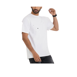 Logo personnalisé imprimé 100% coton hommes T-Shirt grande taille T-shirt uni pour hommes conception de couleur personnalisée de haute qualité à bas prix - Product Image 2