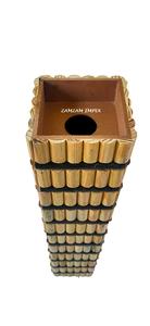 Grand Vase à Fleurs en Bois Naturel Rustique Surdimensionné pour Salon, Couloir et Décoration Intérieure - Product Image 3