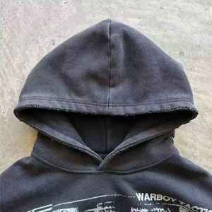 DTG DTF เสื้อมีฮู้ดพิมพ์ลาย DTF โอเวอร์ไซส์แบบสวมศีรษะใส่ได้ทั้งผู้ชายและผู้หญิง - Product Image 3