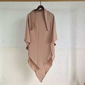 Alta calidad Thobe / Thawb mujeres musulmanas modestas gasa Niqab Hijab Overhead Tie Back Hijab oración Long khimar - Product Image 4