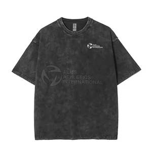 Flocon de neige lavé t-shirts nouvelle mode confortable et tendance coton flocon de neige lavé t-shirts - Product Image 1