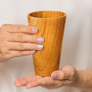 Hot Selling Wooden Drink <b>Cup</b> with Lid Koi Best-Selling Natural Wood <b>Cups</b> for Hot and <b>Cold</b> Drinks Koi - Product Image 3