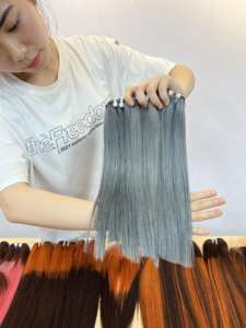 Trame de cheveux humains lisses, couleur Blonde, cheveux Remy vierges, vente en gros de Shinhair, vietnam - Product Image 4