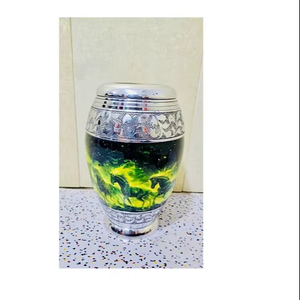 โกศเผาศพอะลูมิเนียมสไตล์อเมริกันขนาด 220 คิวบิกนิ้ว ขายดีที่สุด ปรับแต่งได้ ขายส่งอุปกรณ์งานศพสำหรับผู้ใหญ่ ใส่เถ้ากระดูกมนุษย์ - Product Image 1