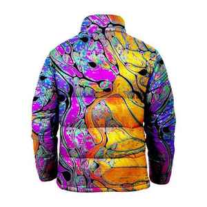 Veste matelassée personnalisée OEM de haute qualité pour hommes Nouveau style de col montant en toile pour les activités de plein air en hiver - Product Image 2