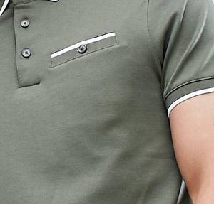 Camiseta de golf antiarrugas para hombre con logotipo personalizado, ropa deportiva para exteriores para camisas, serigrafía promocional de algodón 100% - Product Image 4