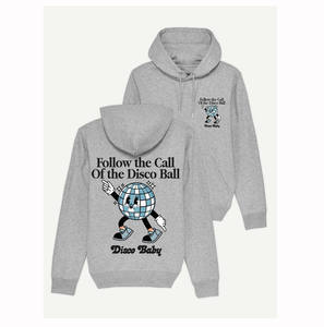 Sudadera con capucha de algodón regular personalizada sudadera gris jaspeado Sudadera con capucha para bebé Disco - Product Image 1