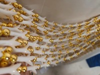 Rajnigandha/jasmin/tuberose bourgeons guirlande mariage indien & Nikah Pardha toile de fond Mehndi pendaison de crémaillère fleur fête scène décor
