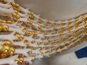 Rajnigandha/jazmín/brotes de tuberosa guirnalda boda india y Nikah Pardha telón de fondo Mehndi inauguración de la casa flor fiesta escenario Decoración - Product Image 3