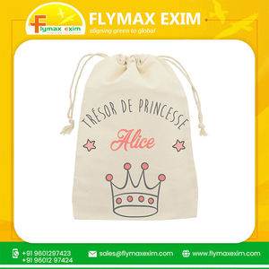 Sacs fourre-tout à cordon de serrage meilleure qualité 100% coton pur, sacs-cadeaux pour fonctions de mariage à vendre au meilleur prix - Product Image 2