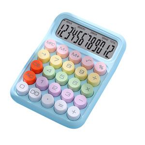 Foska chất <span class=keywords><strong>l</strong></span>ượng tốt đầy màu sắc 12 máy tính kỹ thuật số cho trẻ em Pin máy tính cho văn phòng - Product Image 1