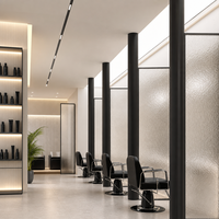 Meubles de salon de coiffure Wabi Sabi, meubles de salon, présentoir LED, mobilier d'extérieur, présentoir de parfums, vitrine de restaurant