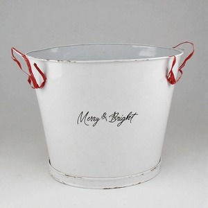 Noel sproout ภาชนะโลหะชุบสังกะสีสำหรับดอกไม้วันหยุดคริสต์มาสกลางแจ้งสวนหรือระเบียงตกแต่งฤดูหนาวชิ้นเน้น - Product Image 3