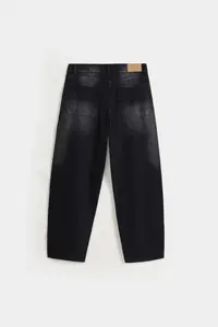 Jeans de Mezclilla de Pierna Ancha para Hombre, Color Personalizado, ODM, Ropa Casual de Calle, Inspiración Hip-Hop, Cómodos, Corte Regular, Ajuste Alto - Product Image 6