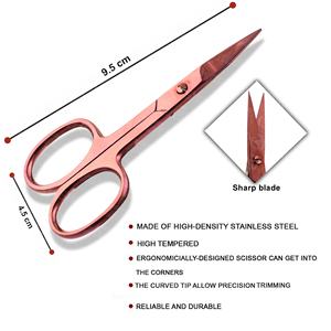 Tijeras para Uñas, Herramienta de Cuidado de Uñas, Proveedor Mayorista, Tijeras Curvas y Afiladas para Manicura y Cutículas - Product Image 5