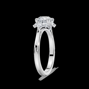 Anillo de Compromiso con Diamante Cultivado en Laboratorio, Corte Marquesa de 1.30 CT, Certificado IGI, Oro Sólido de 14K, Anillo de Novia Clásico Solitario para Mujer - Product Image 2