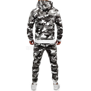 Survêtement d'hiver à capuche coupe-vent personnalisé pour hommes de grande taille Respirant Coton Polyester Solide Écologique Derniers ensembles - Product Image 4