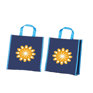 Bolso de mano de yute de alta calidad, bolso de compras con estampado completo de moda hecho a mano indio, artículo de regalo con patrón personalizado - Product Image 4