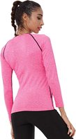 Chemises de Compression à manches longues pour femmes, t-shirt de course athlétique de Yoga