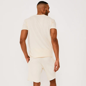 Ensemble short d'été 100% coton French Terry T-Shirt et short pour hommes Short à manches courtes Ensemble short unisexe pour hommes - Product Image 5