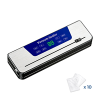 65kPa 120W 30cm 4L/min 8 Modes coupe-sac tuyau externe sec humide menage machine sous vide soudeuse emballage alimentaire