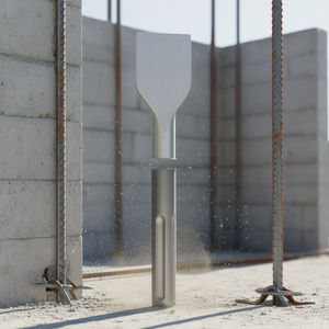 ดอกสว่านเจาะคอนกรีตและงานก่ออิฐแบบหัวกว้าง Stahlwille SDS Max Connection Wide Plate Baum Chisel - Product Image 3